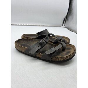 Birkenstock Mayari Sandals Womens Size 6 Cork Footbed Slip On Comfort Shoes